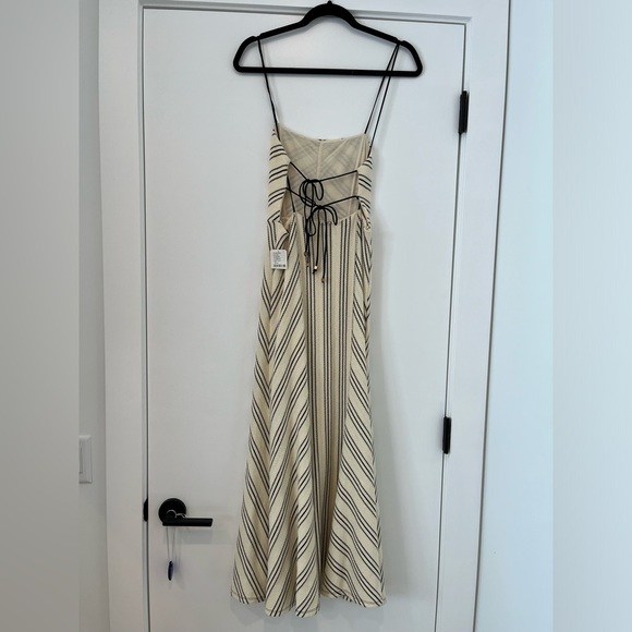 NWT Free People Backless Ivory Crochet Long Dress - Picture 4 of 10